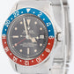 VINTAGE 1961 Rolex GMT-Master Red Blue PEPSI Black Patina Steel 40mm Watch 1675