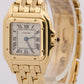 Ladies Cartier Panthere Small WHITE ROMAN 18K Yellow Gold 22mm Quartz 866911 BOX