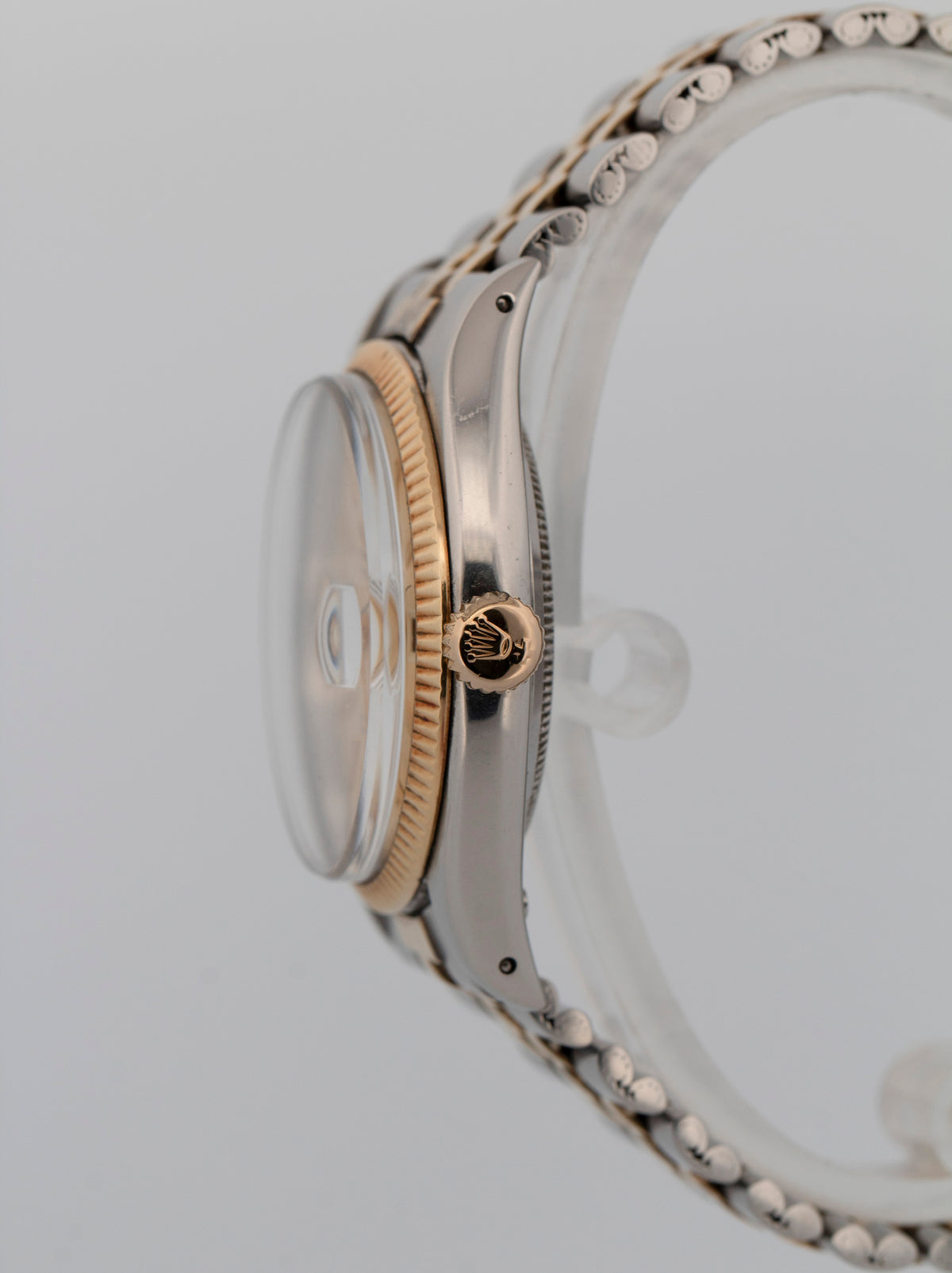 Unpolished Rolex DateJust 6605 Two-Tone Steel Gold Roulette Red 36mm Watch