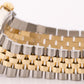 Rolex DateJust 36mm IVORY TAPESTRY Two-Tone 18K Gold Steel JUBILEE Watch 16233