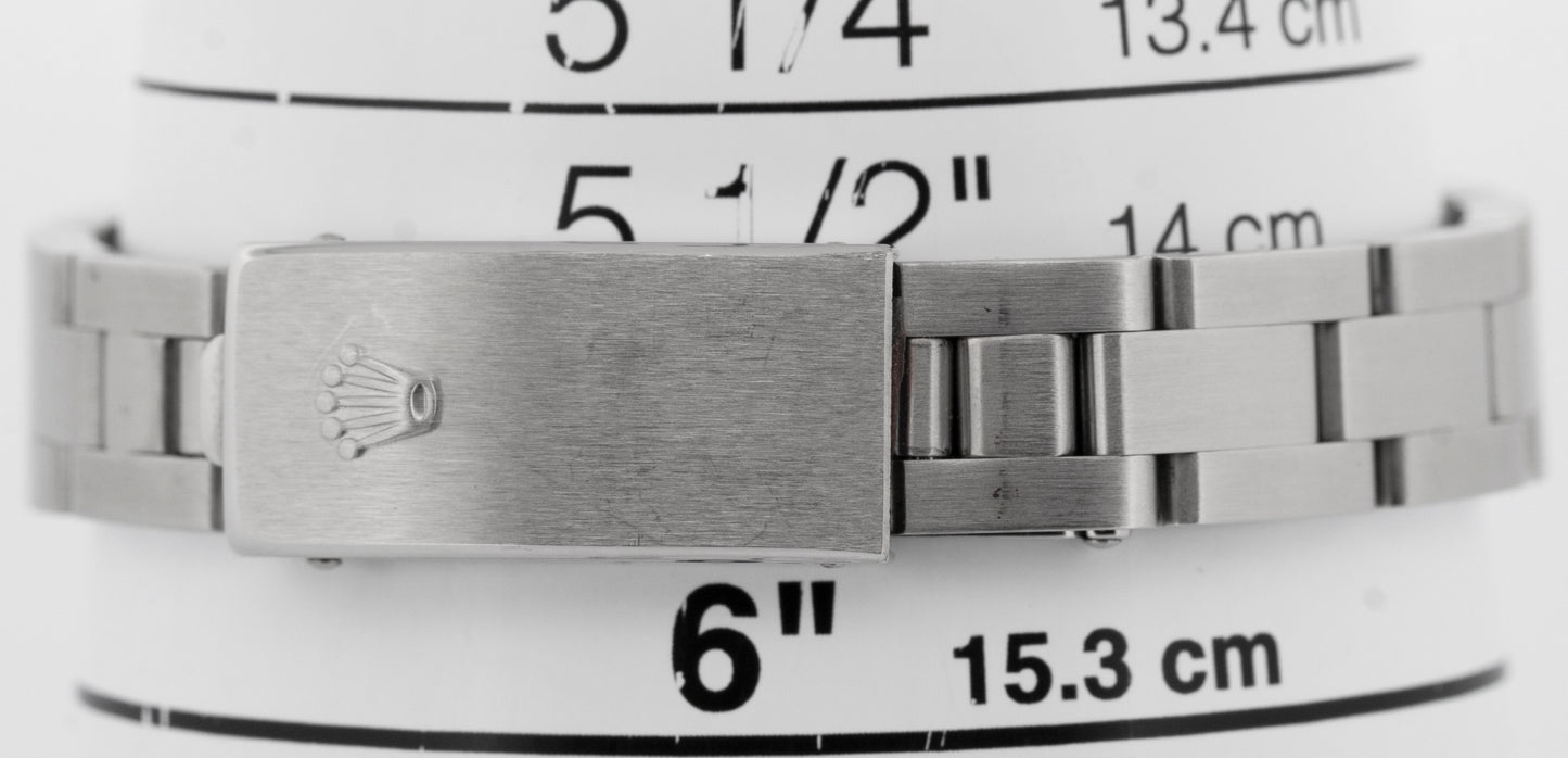 Ladies Rolex DateJust Silver TAPESTRY 26mm 79240 Stainless Steel Watch BOX