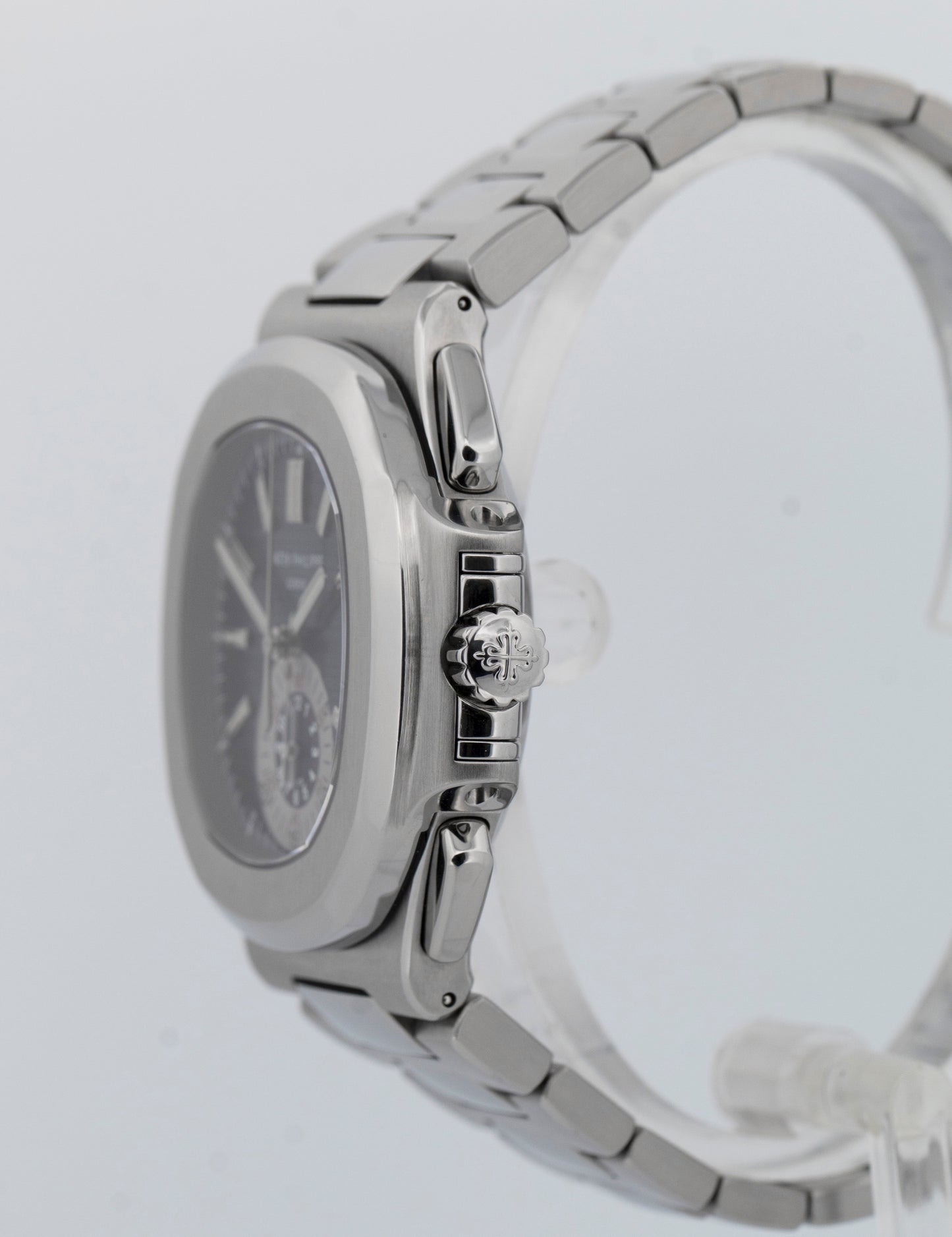 2014 PAPERS Patek Philippe Nautilus 40.5mm Grey Blue Chronograph 5980/1A-001 BOX