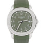 PAPERS Patek Philippe Aquanaut GREEN 18K White Gold 42.2mm Watch 5168G-010 BOX