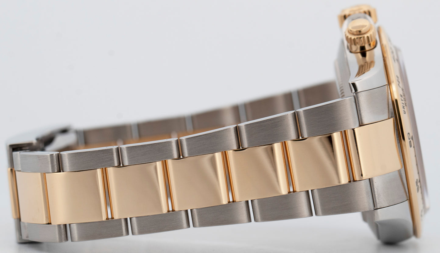 Rolex Daytona BLACK Two-Tone 18K Yellow Gold Stainless Steel Watch 116503