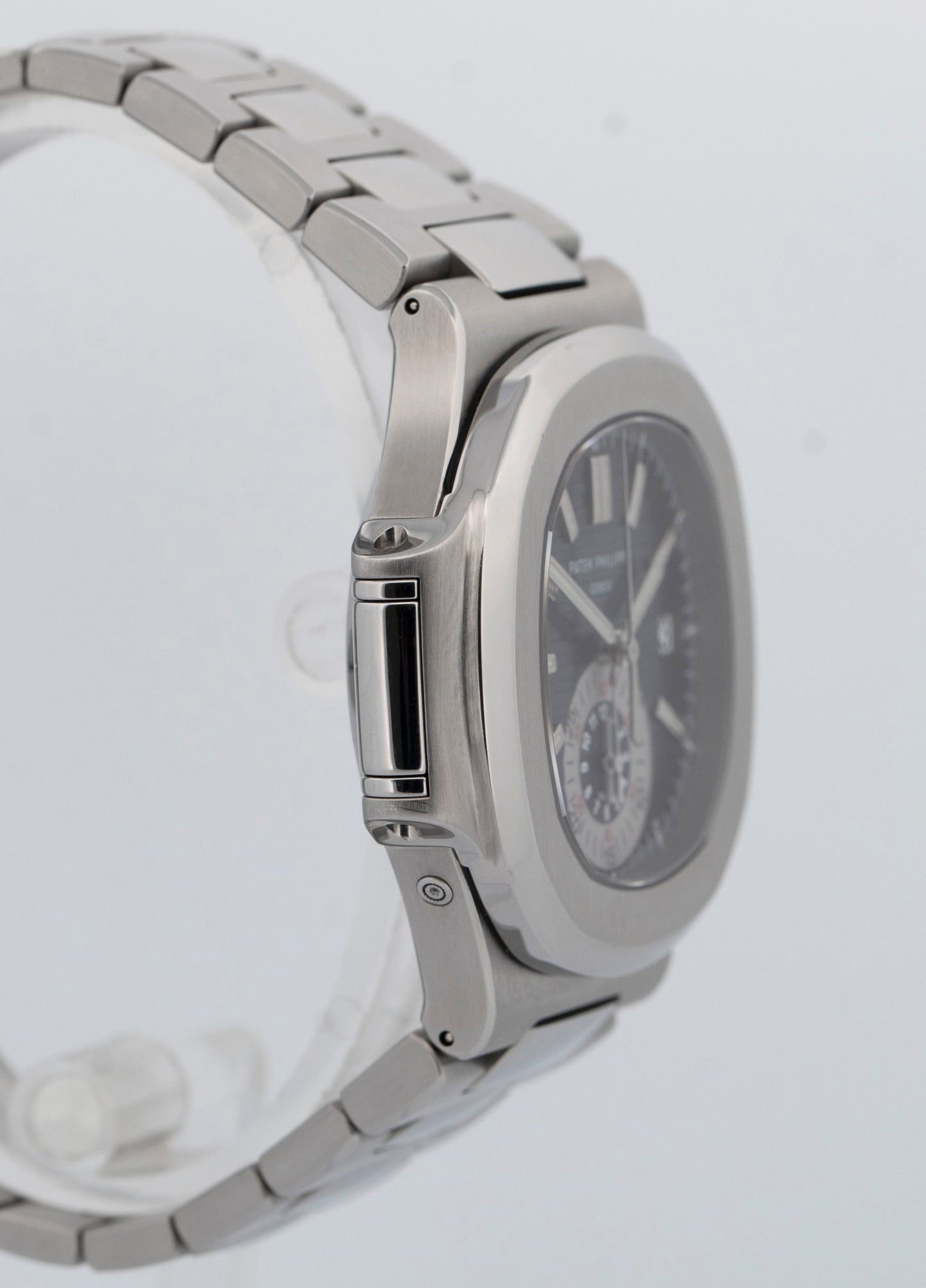 2014 PAPERS Patek Philippe Nautilus 40.5mm Grey Blue Chronograph 5980/1A-001 BOX