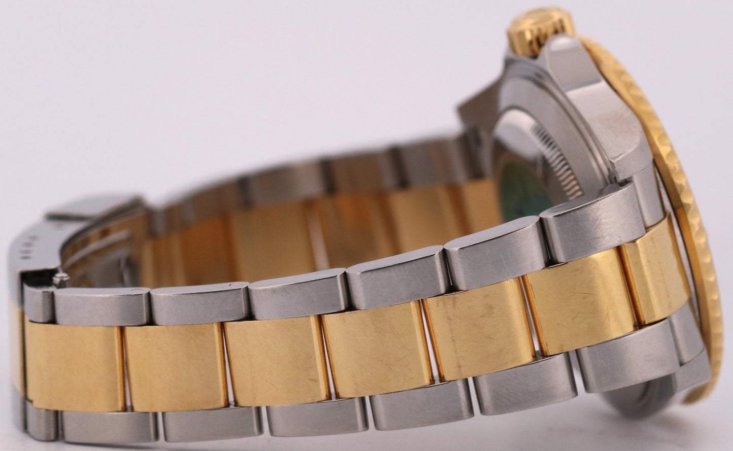 UNPOLISHED 2006 PAPERS Rolex Submariner Date BLUE Two-Tone 18K 40mm 16613 BOX