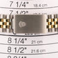 Rolex DateJust 36mm IVORY TAPESTRY Two-Tone 18K Gold Steel JUBILEE Watch 16233