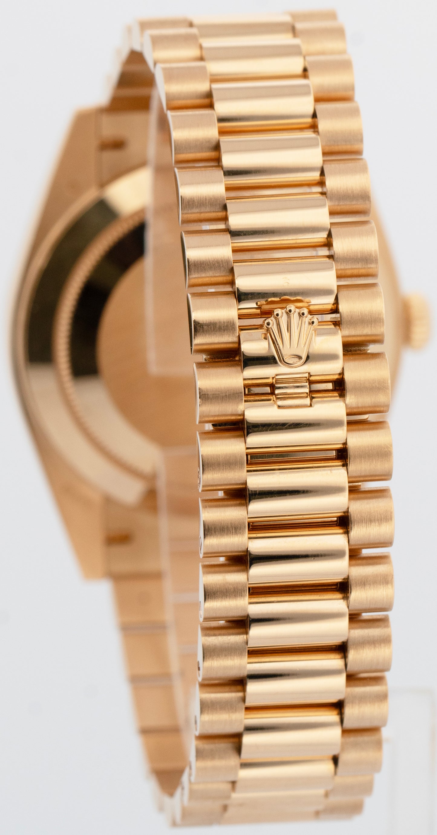 PAPERS Rolex Day-Date President 40mm GREEN OMBRE Yellow Gold 228238 Watch BOX