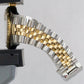 Rolex DateJust 36mm IVORY TAPESTRY Two-Tone 18K Gold Steel JUBILEE Watch 16233