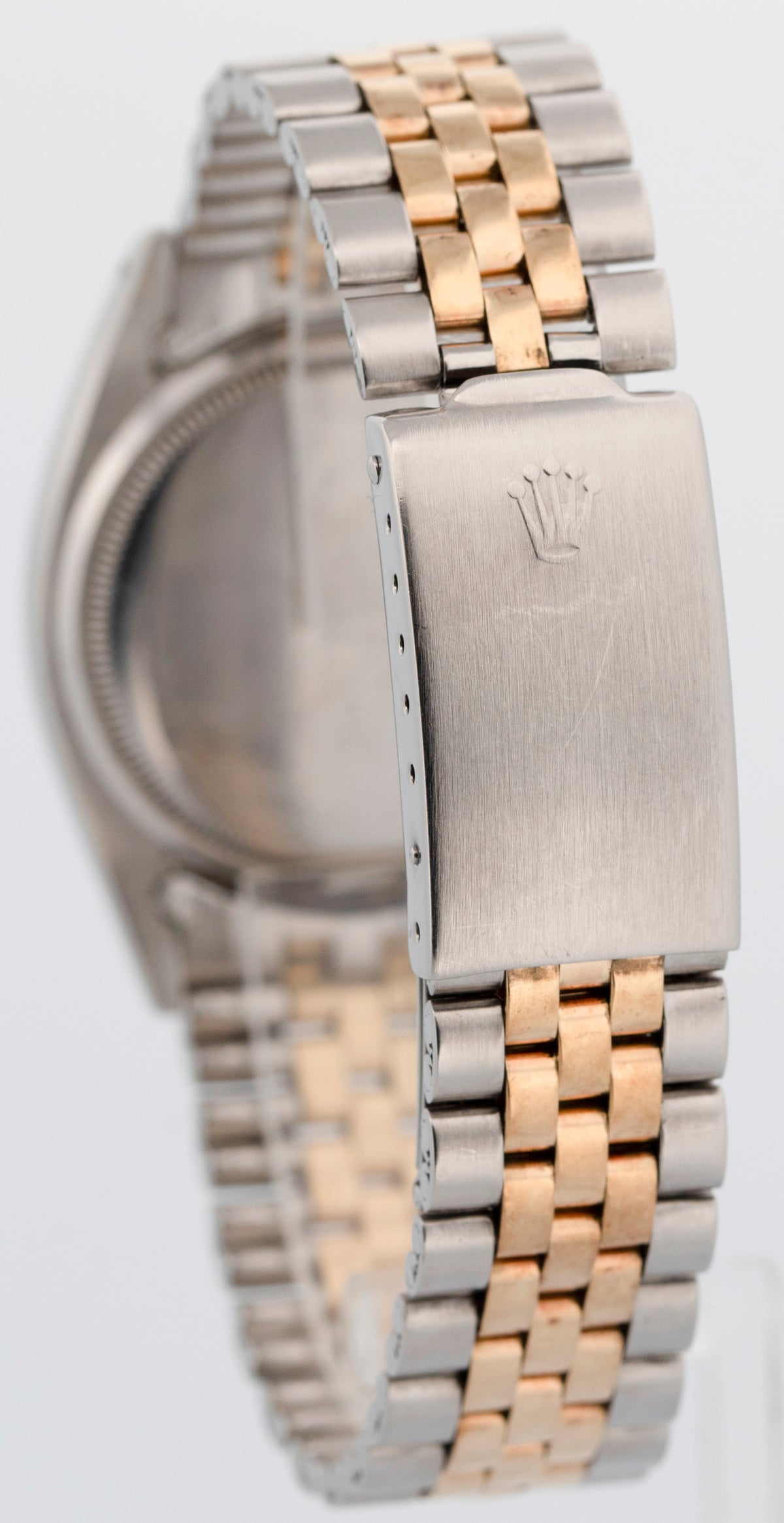 Unpolished Rolex DateJust 6605 Two-Tone Steel Gold Roulette Red 36mm Watch