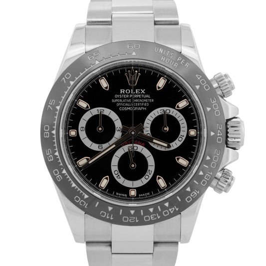 Rolex Daytona Cosmograph 116500 LN Black Ceramic Stainless Steel 40mm Watch