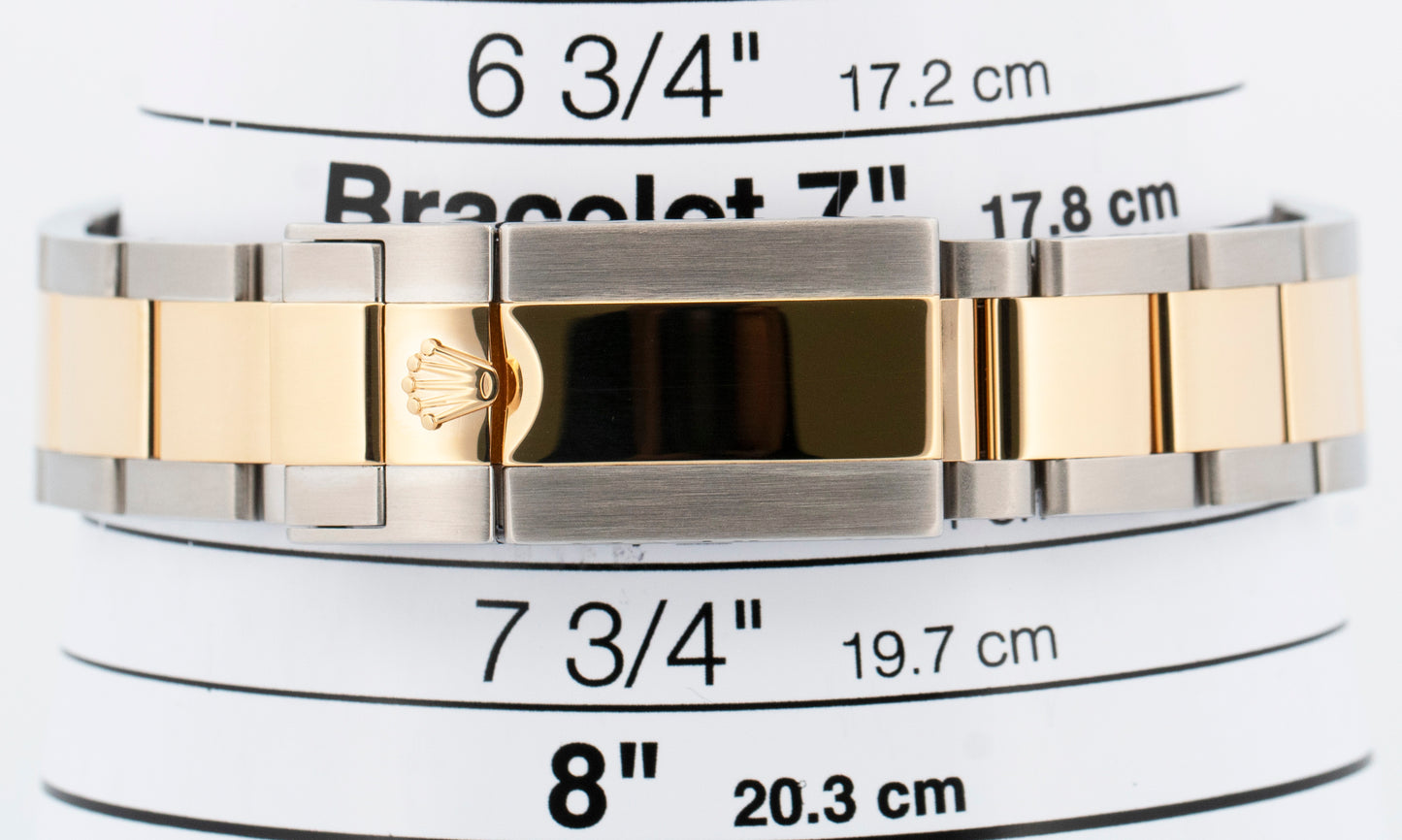 Rolex Daytona BLACK Two-Tone 18K Yellow Gold Stainless Steel Watch 116503