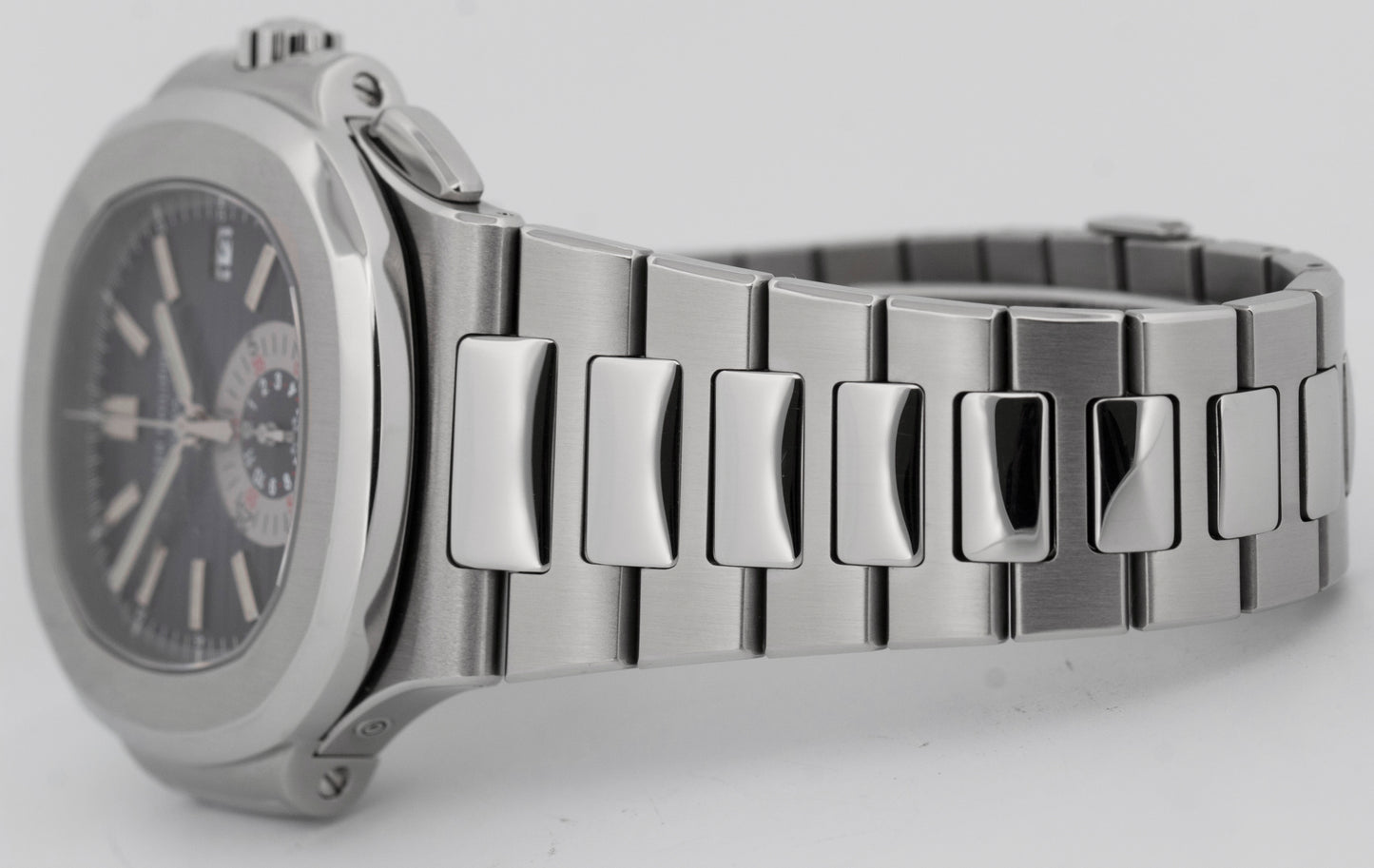 2014 PAPERS Patek Philippe Nautilus 40.5mm Grey Blue Chronograph 5980/1A-001 BOX