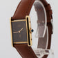 Cartier Must de Cartier Tank Brown 23mm Vermeil Sterling Silver Gold Watch