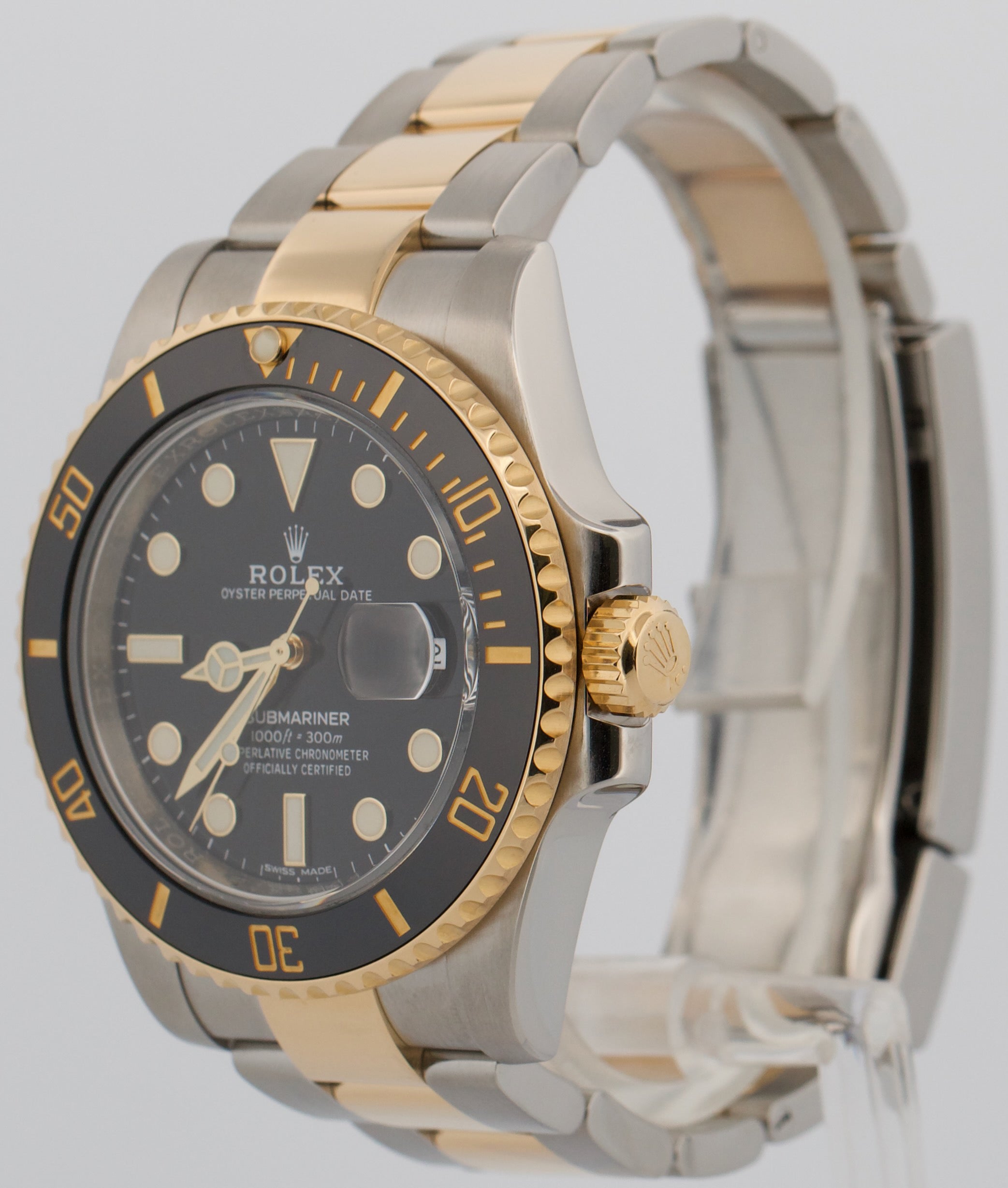 ☆★様XL Rolex Submariner Date 116613 LN Ceramic Black 40mm 18K Yellow Gold