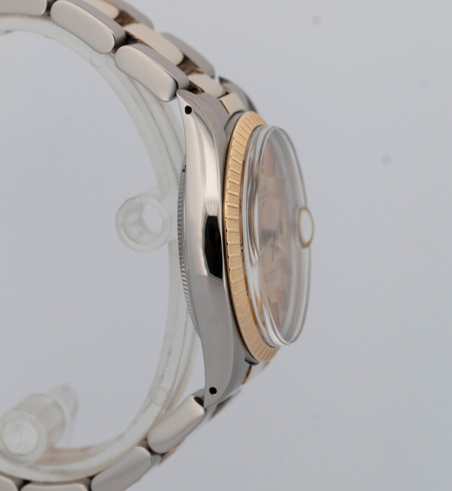 Rolex Oyster Perpetual Date CHAMPAGNE Two-Tone Yellow Gold 34mm 1505 Watch
