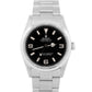 Rolex Explorer I 36mm Black Stainless Steel Oyster NO-HOLES 3-6-9  Watch 14270
