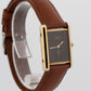 Cartier Must de Cartier Tank Brown 23mm Vermeil Sterling Silver Gold Watch