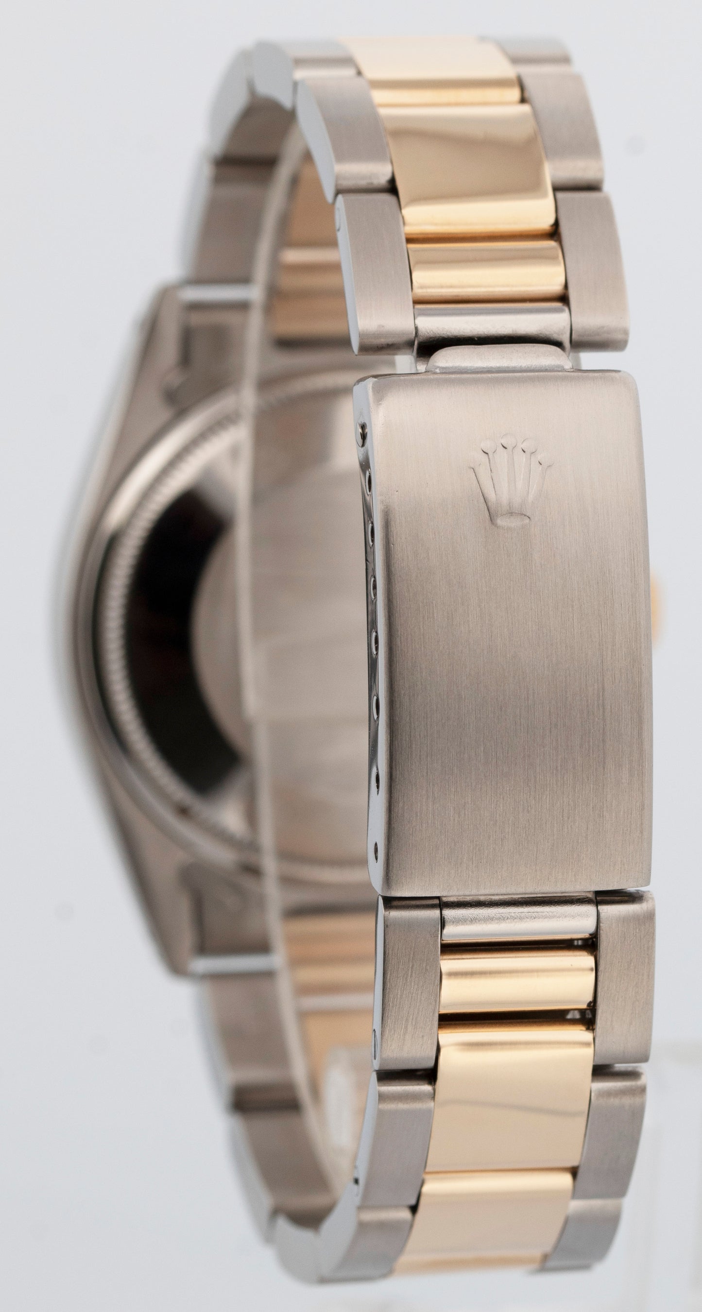 Rolex Oyster Perpetual Date CHAMPAGNE Two-Tone Yellow Gold 34mm 1505 Watch