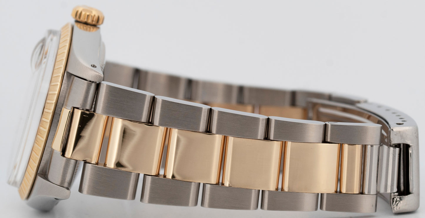Rolex Oyster Perpetual Date CHAMPAGNE Two-Tone Yellow Gold 34mm 1505 Watch