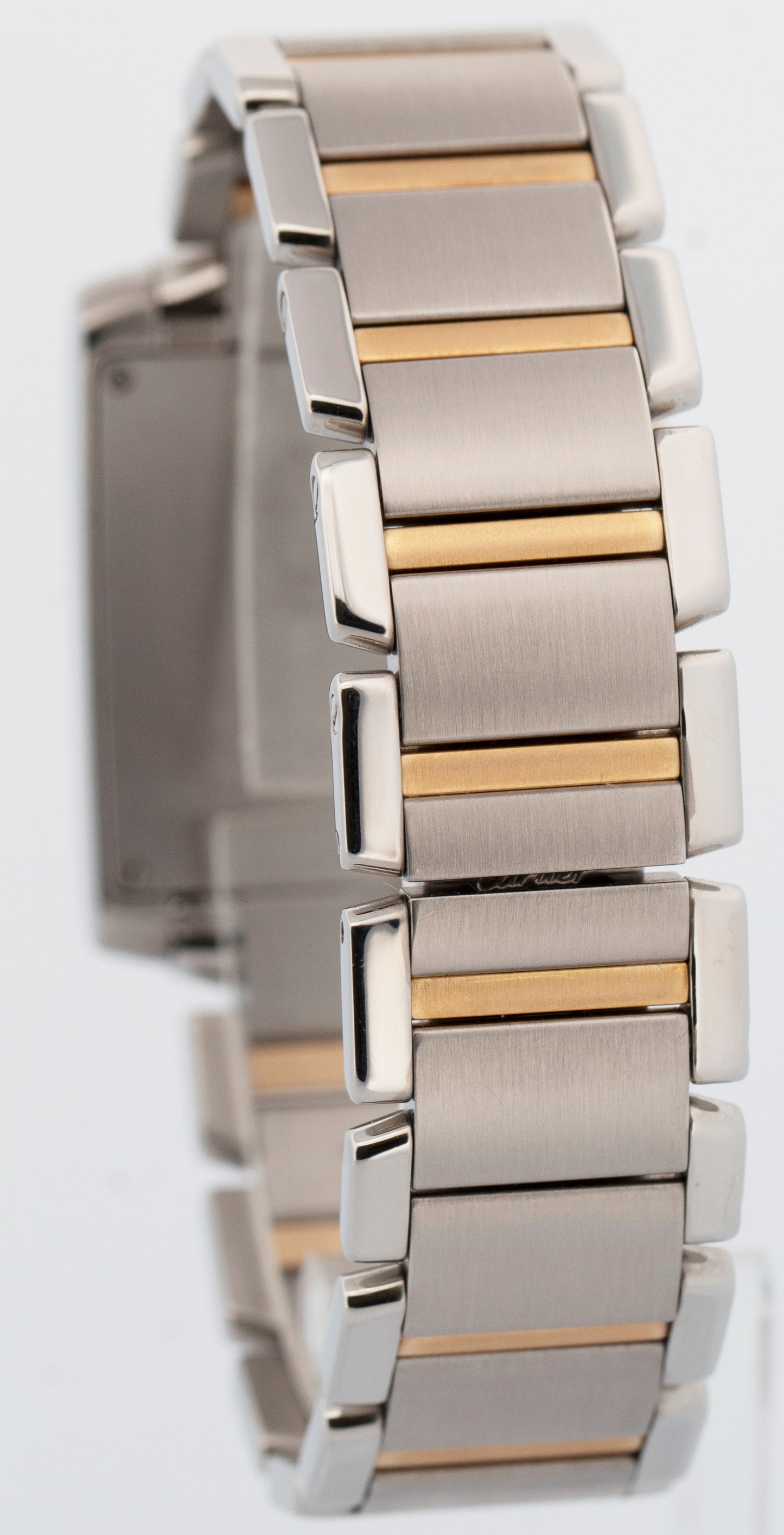 Ladies Cartier Tank Francaise Chronograph Quartz Two-Tone 28mm 2303 W51004Q4