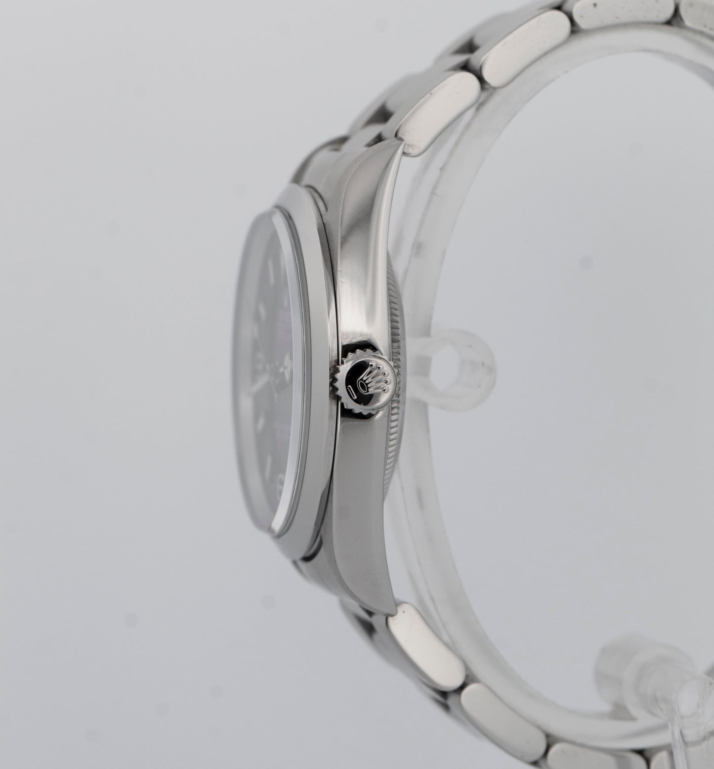 Rolex Explorer I 36mm Black Stainless Steel Oyster NO-HOLES 3-6-9  Watch 14270