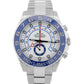 MINT PAPERS Rolex Yacht-Master II 44mm White Stainless Blue Watch 116680 BOX