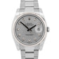Rolex DateJust Silver DIAMOND 36mm 18K White Gold Steel 116234 Watch BOX