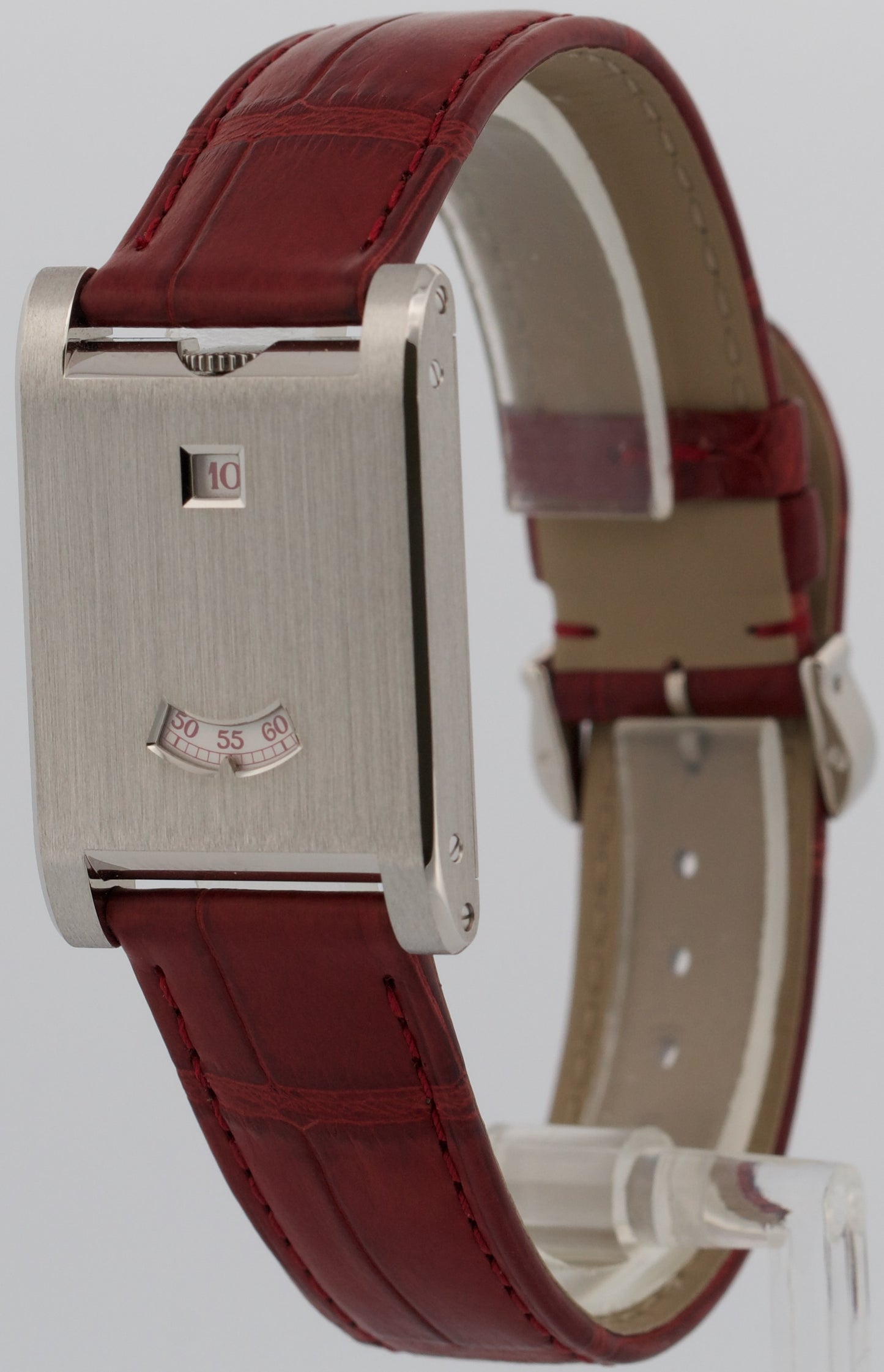 NEW 2025 PAPERS Cartier Tank à Guichets PLATINUM Manual 25mm WGTA0236 4582 BOX