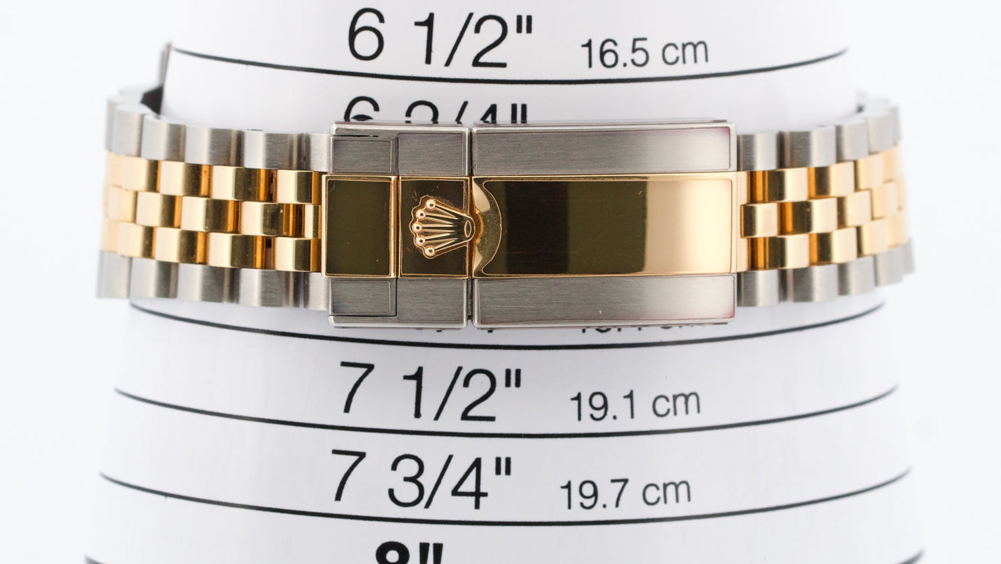 Rolex GMT-Master II 18K Yellow Gold BLACK Steel 18K 40mm JUBILEE 126713 GRNR