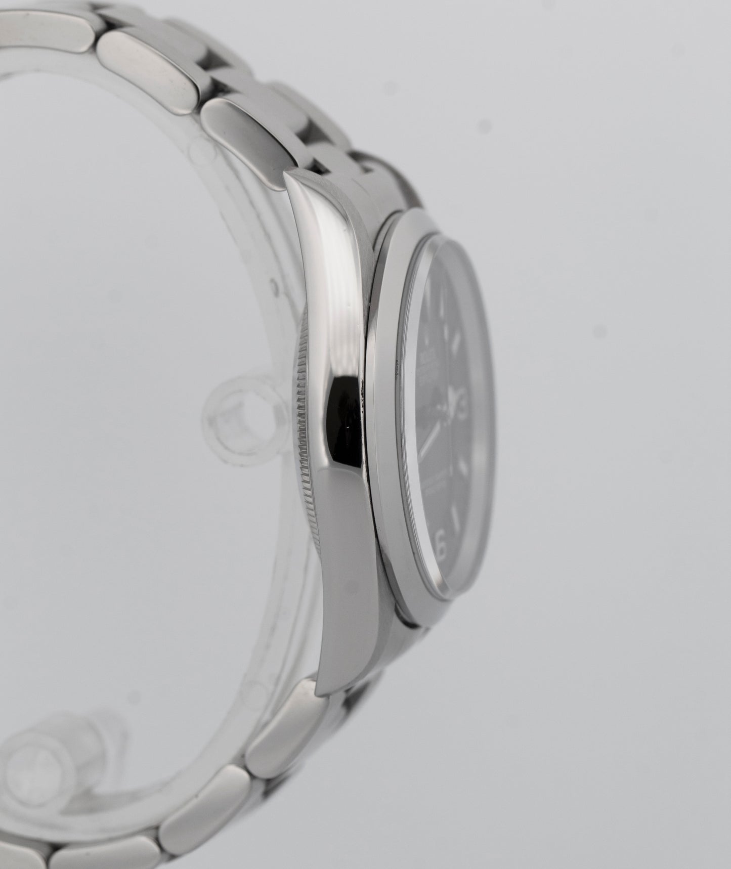 Rolex Explorer I 36mm Black Stainless Steel Oyster NO-HOLES 3-6-9  Watch 14270