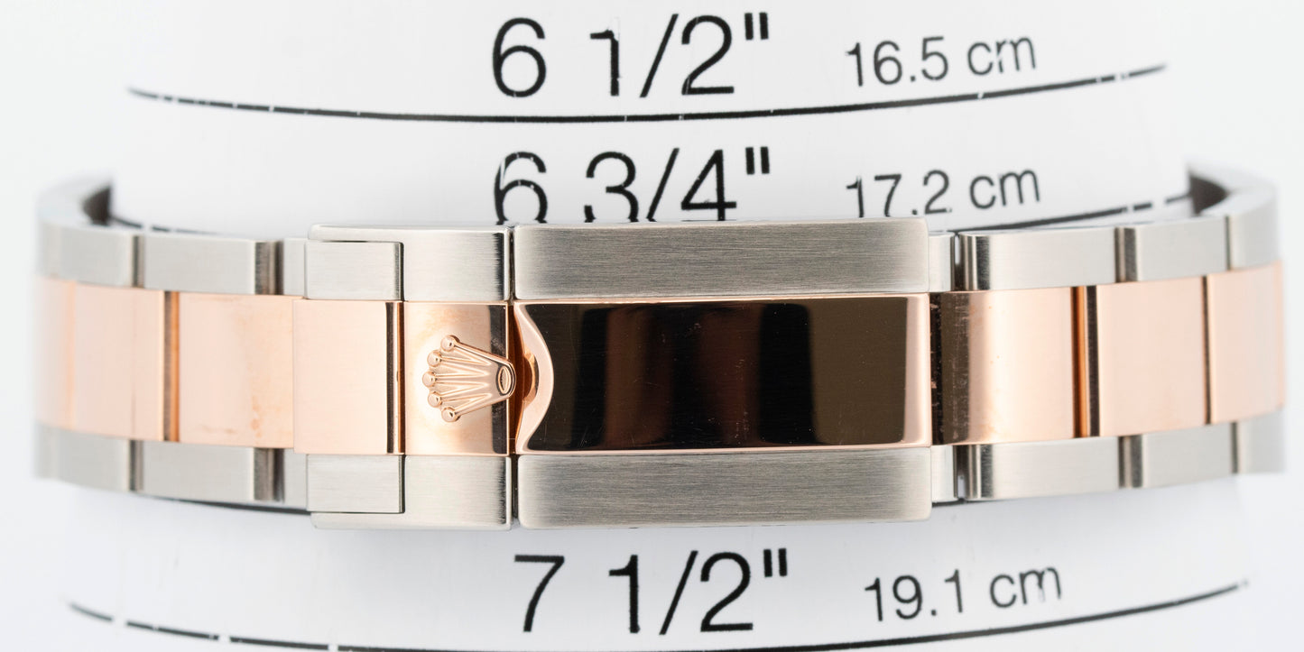 2017 Rolex Yacht-Master II 116681 White Two-Tone Rose Gold 44mm Watch Box Papers