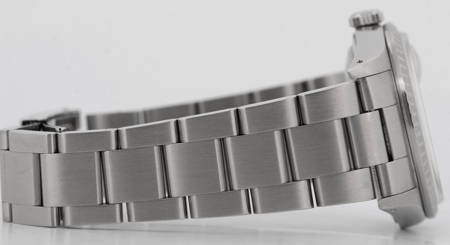 PAPERS Rolex DateJust Silver 36mm Stainless Steel Engine-Turned Watch 16220 BOX