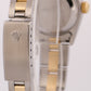PAPERS Ladies Rolex DateJust SILVER 18K Yellow Gold Steel 26mm OYSTER 79173 BOX
