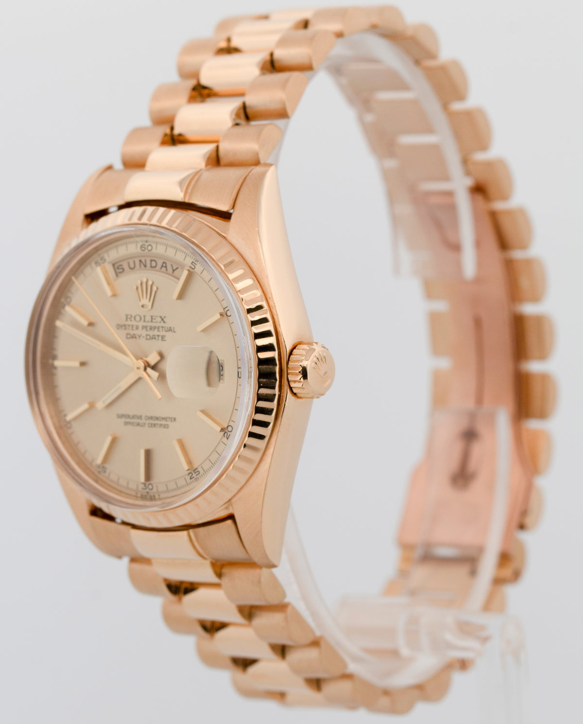 Rolex Day-Date President 1803 Champagne 18K Yellow Gold 36mm Watch