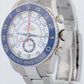 MINT PAPERS Rolex Yacht-Master II 44mm White Stainless Blue Watch 116680 BOX