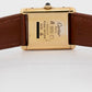 Cartier Must de Cartier Tank Brown 23mm Vermeil Sterling Silver Gold Watch