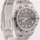 NOS STICKERED Rolex Explorer II 40mm 3186 BLACK Red Steel REHAUT 16570 Watch