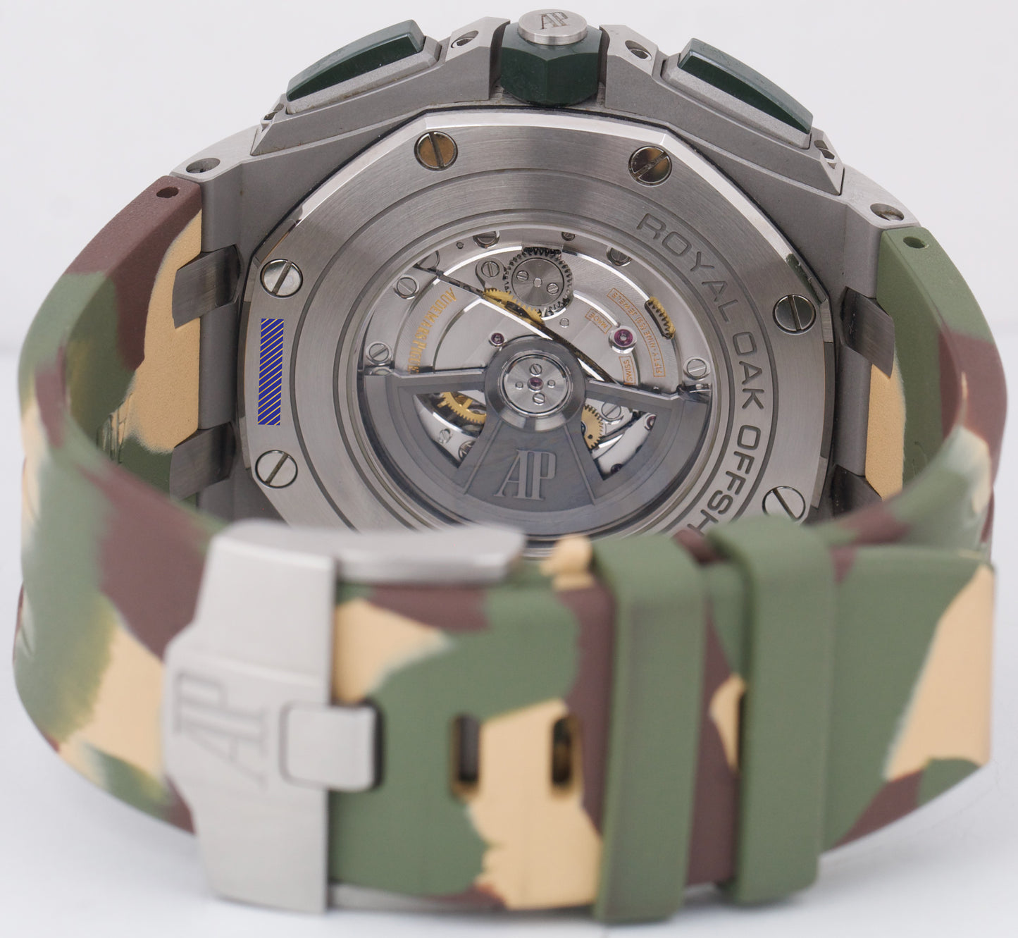 PAPERS Audemars Piguet Royal Oak Offshore CAMOUFLAGE GREEN 44mm 26400SO BOX