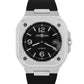 Bell & Ross Black Stainless Steel 40mm Rubber Date Watch BR05A-BL-ST/SRB BOX