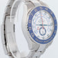 MINT PAPERS Rolex Yacht-Master II 44mm White Stainless Blue Watch 116680 BOX