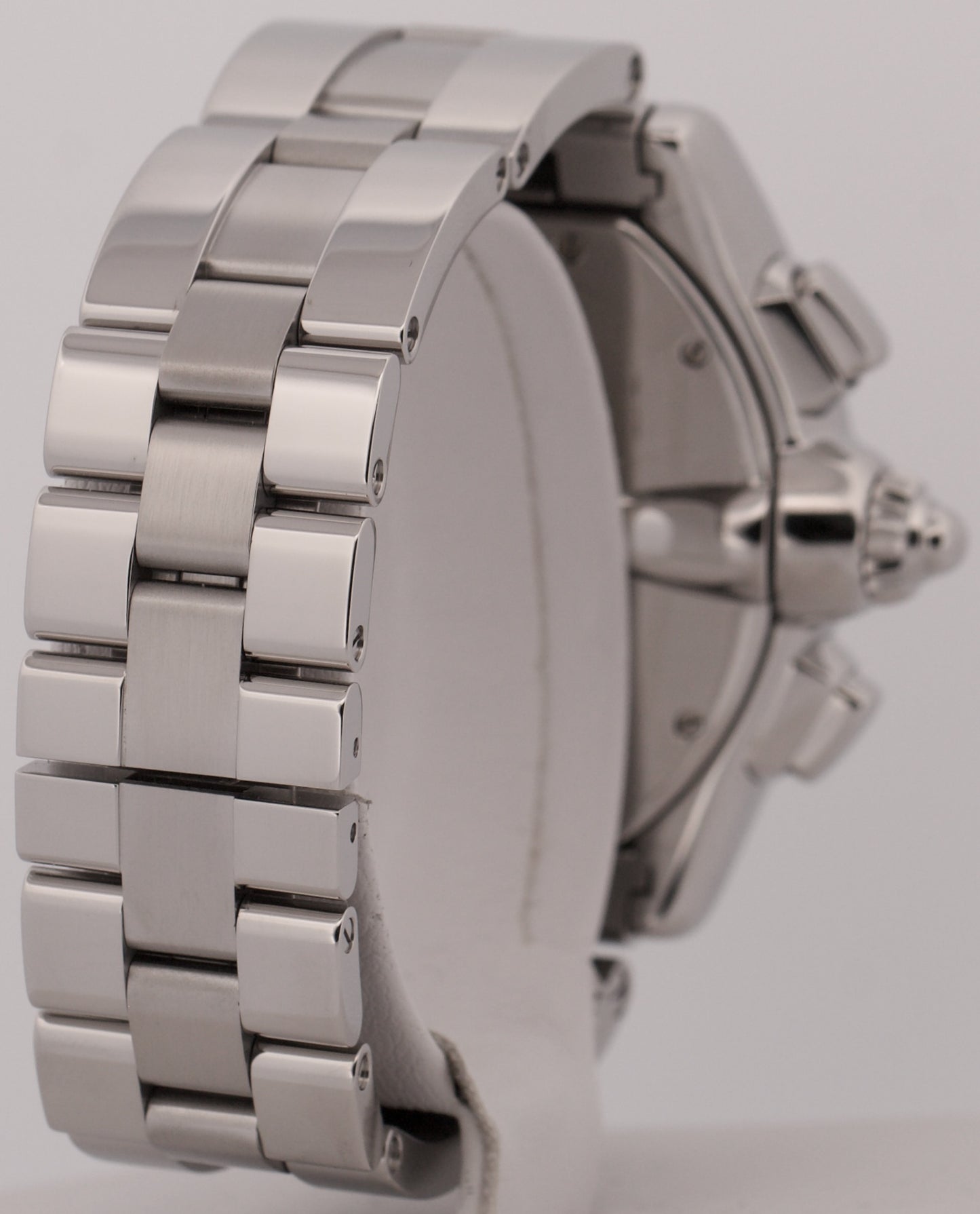 Cartier Roadster XL Chronograph BLACK Roman Steel 43mm Watch 2618 W62020X6