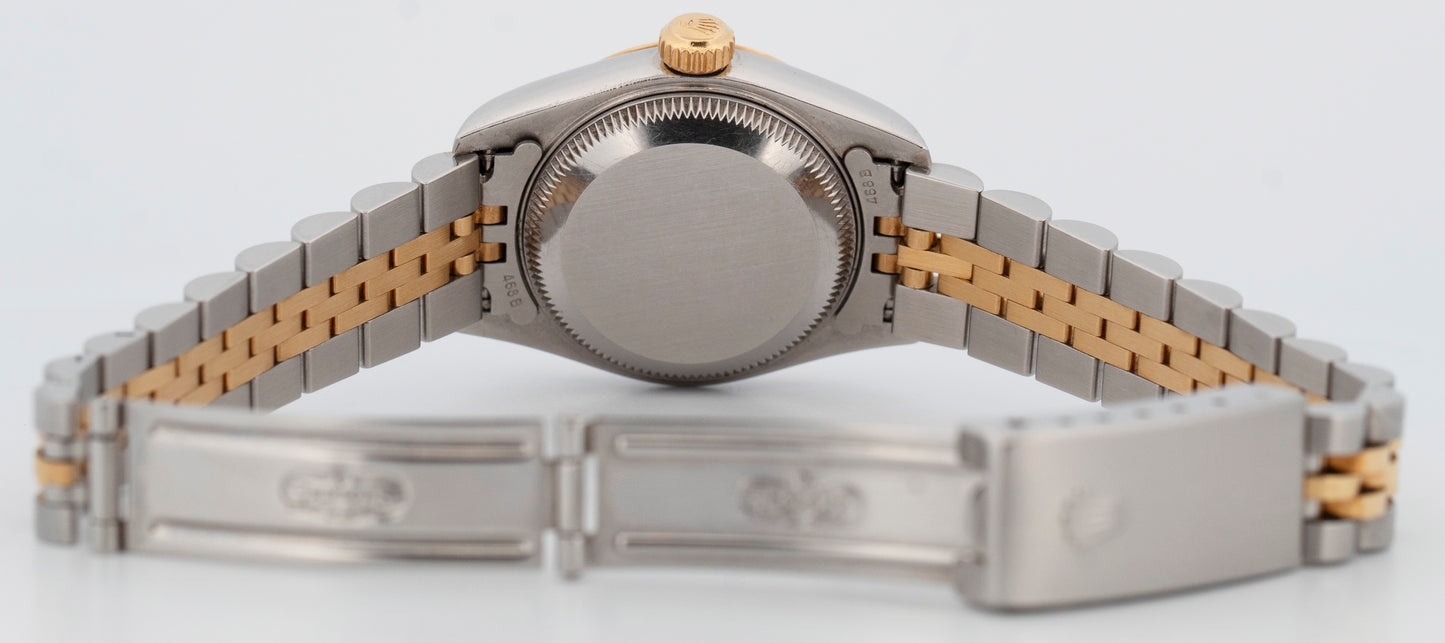 Rolex DateJust WHITE Two-Tone Jubilee 18K Yellow Gold Steel 26mm 79173 Watch