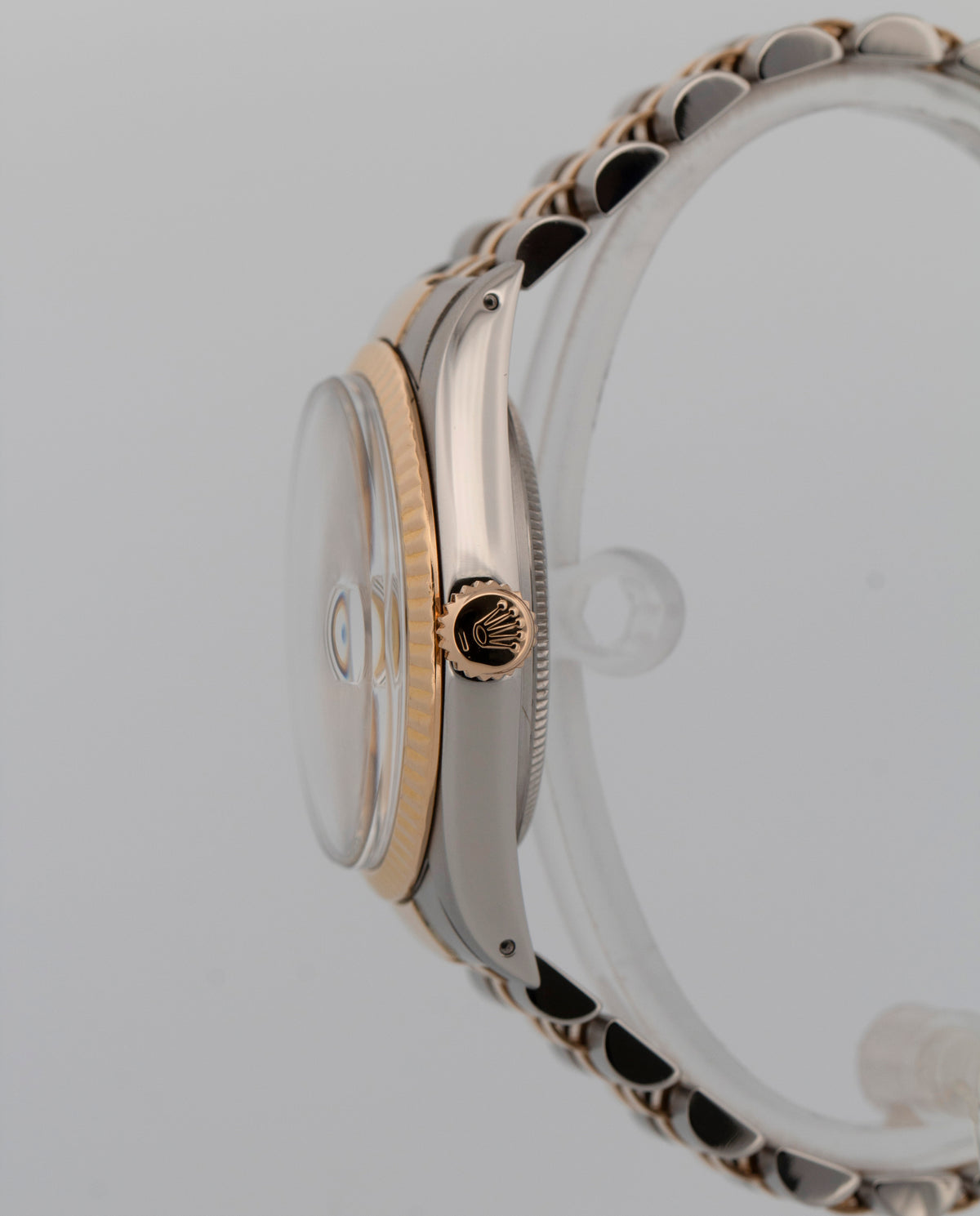 Rolex DateJust 16013 Champagne Two-Tone 18K Yellow Gold Steel Jubilee 36mm Watch
