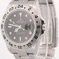NOS STICKERED Rolex Explorer II 40mm 3186 BLACK Red Steel REHAUT 16570 Watch