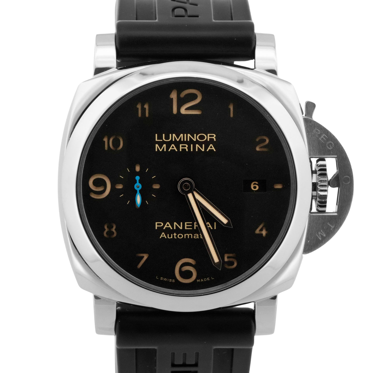 2017 PAPERS Panerai Luminor Marina BLACK Steel 44mm PAM01359 Watch BOX