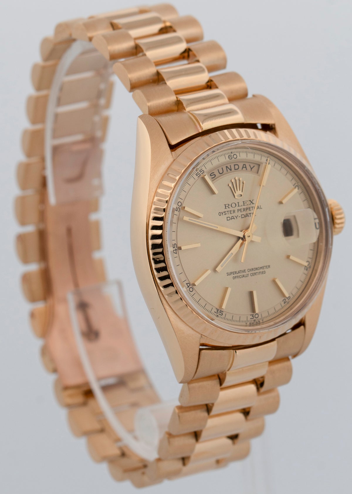 Rolex Day-Date President 1803 Champagne 18K Yellow Gold 36mm Watch