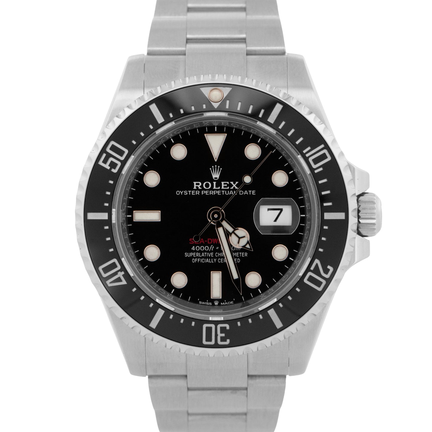 PAPERS Rolex Sea-Dweller 50th-Anniversary Red BLACK 43mm Steel 126600 BOX