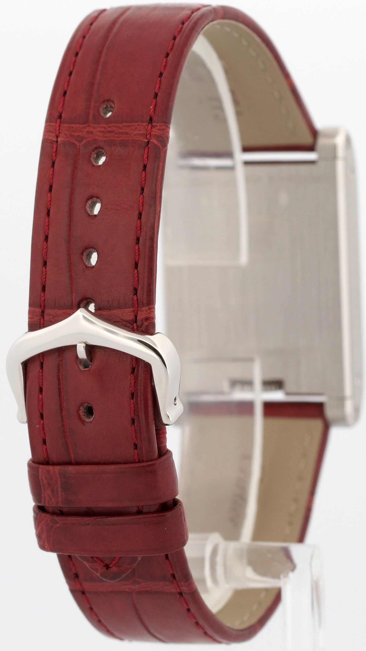 NEW 2025 PAPERS Cartier Tank à Guichets PLATINUM Manual 25mm WGTA0236 4582 BOX