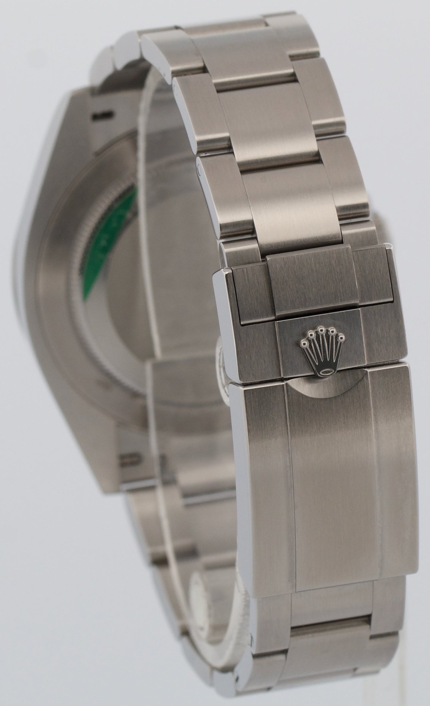 UNPOLISHED 2023 PAPERS Rolex Air-King 40mm Green BLACK Steel Watch 126900 BOX